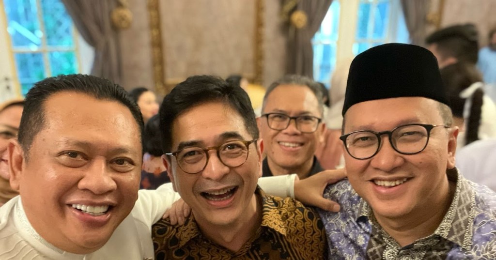 Pertemukan Arsyad dan Rosan di Acara Open House di Kediaman Rosan Roeslani, Ini Harapan&nbsp;Bamsoet