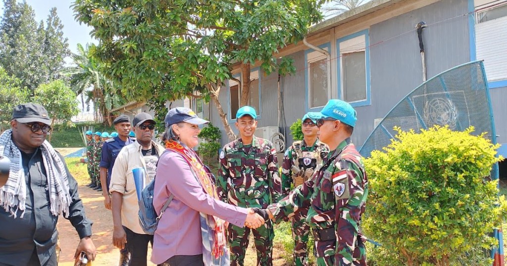 Satgas Indo RDB XXXIX-F Monusco Terima Kunjungan Deputy&nbsp;DSRSG