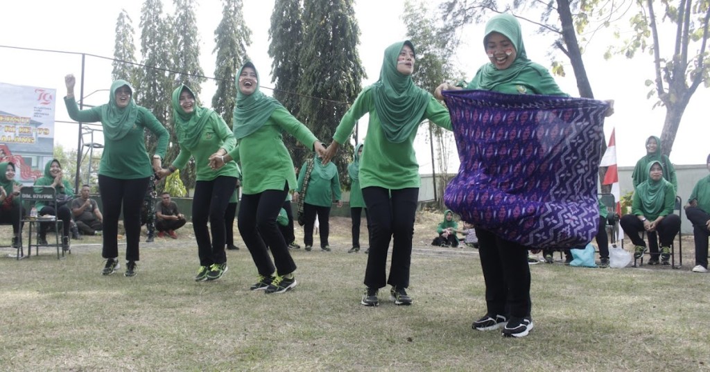 Kemeriahan Memperingati HUT RI Ke-79 Persit KCK Cabang XXI Kodim Pemalang